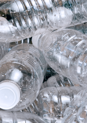 plastic water bottles